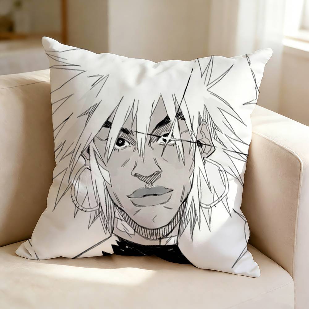 SSwedish rapper EEccoK E Pillow Case Square DoubleSided Sofa Cushion Cover Bedroom Bedside Pillow