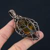Tree Of Life Smoky Topaz Gemstone Copper Wire Wrap Pendant Jewelry Gift For Woman