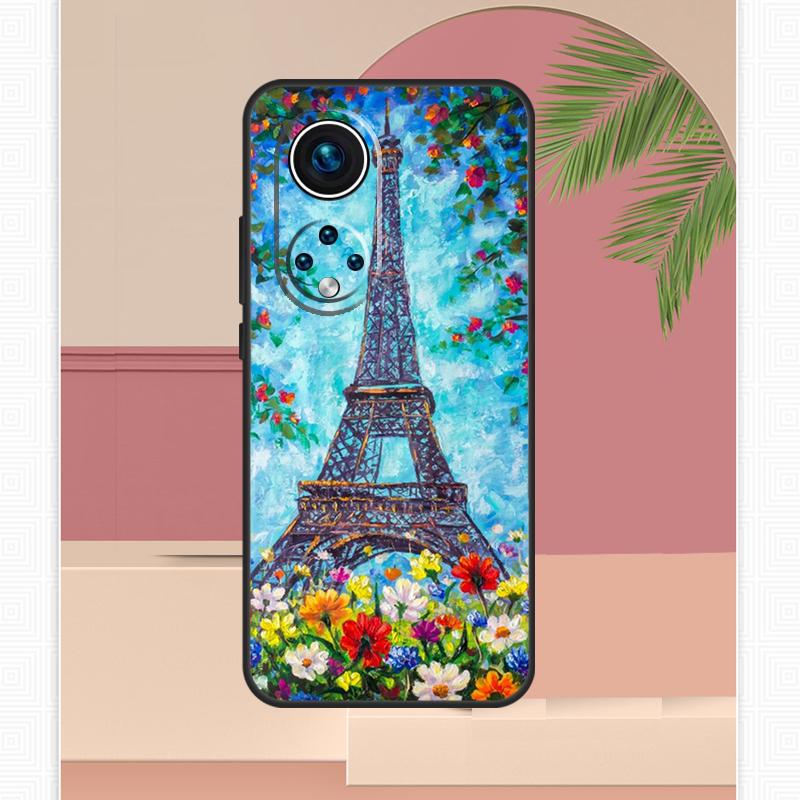 Eiffel Tower Paris Case For Honor Magic 5 6 7 8 Pro Honor 400 Lite 200 X9c X9b X9a X8b X8a X8c 50 70 90 Cover