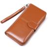 Women Wallets Magnetic Snap Zipper Long Wallet Clutch Purse Coin Card Holder