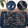 Enamel Pins Display Case Binder with 6 Pages Portable Brooch Collection Organizers Large Capacity for Household Use