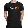 Футболка Мужская Порно Porn—hub Свитшот с круглым вырезом Короткий рукав Ткань Футболка Смешная Высокое Качество Унисекс Футболка