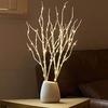 Hairui Birch Branch with LED Illumination, 45cm Tall, Tabletop Light, Nordic Style, White (Vase Not Included)