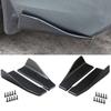 Carbon Fiber Car Side Skirt Extension 2Pcs Car Rear Bumper Strip Lip ABS Spoiler Diffuser Anti Scratch Protector