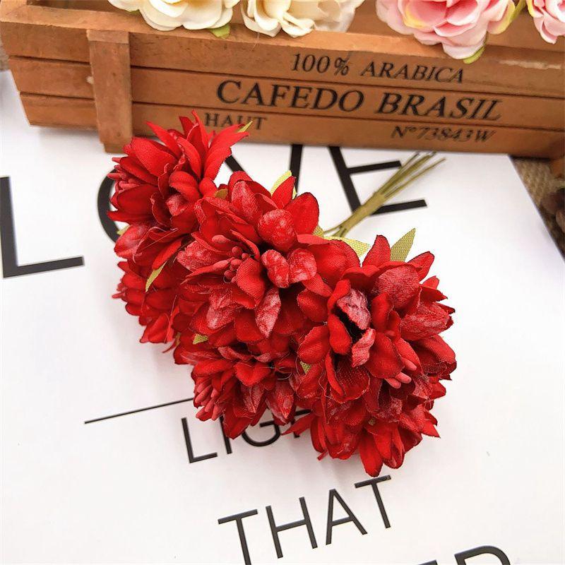 Color Carnation Home Decor Silk Flower Headdress Flower Small Flower DIY Material Flower Mori Style