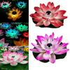 Outdoor Waterproof Pond Floating Lights Solar Lotus Lights Solar Garden Lights Villa Courtyard Wishing Lotus Leaf Lights