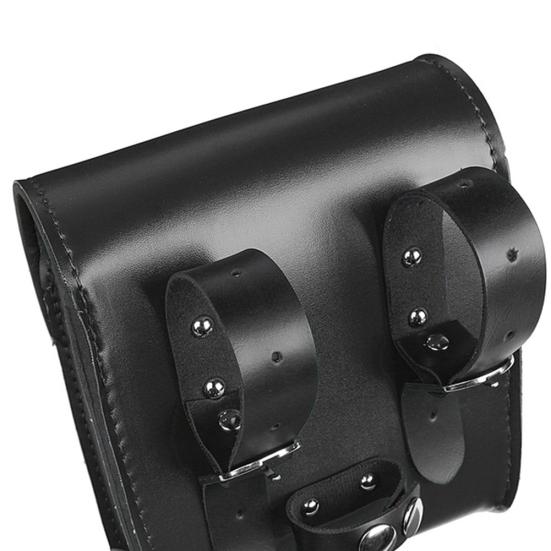 Водонепроницаемая универсальная мотоциклетная седельная сумка из искусственной кожи для хранения багажа