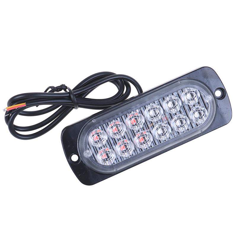 Красный/синий 12 светодиодных автомобильных стробоскопов, аварийная полицейская сигнальная лампа, модель с 18 вспышками