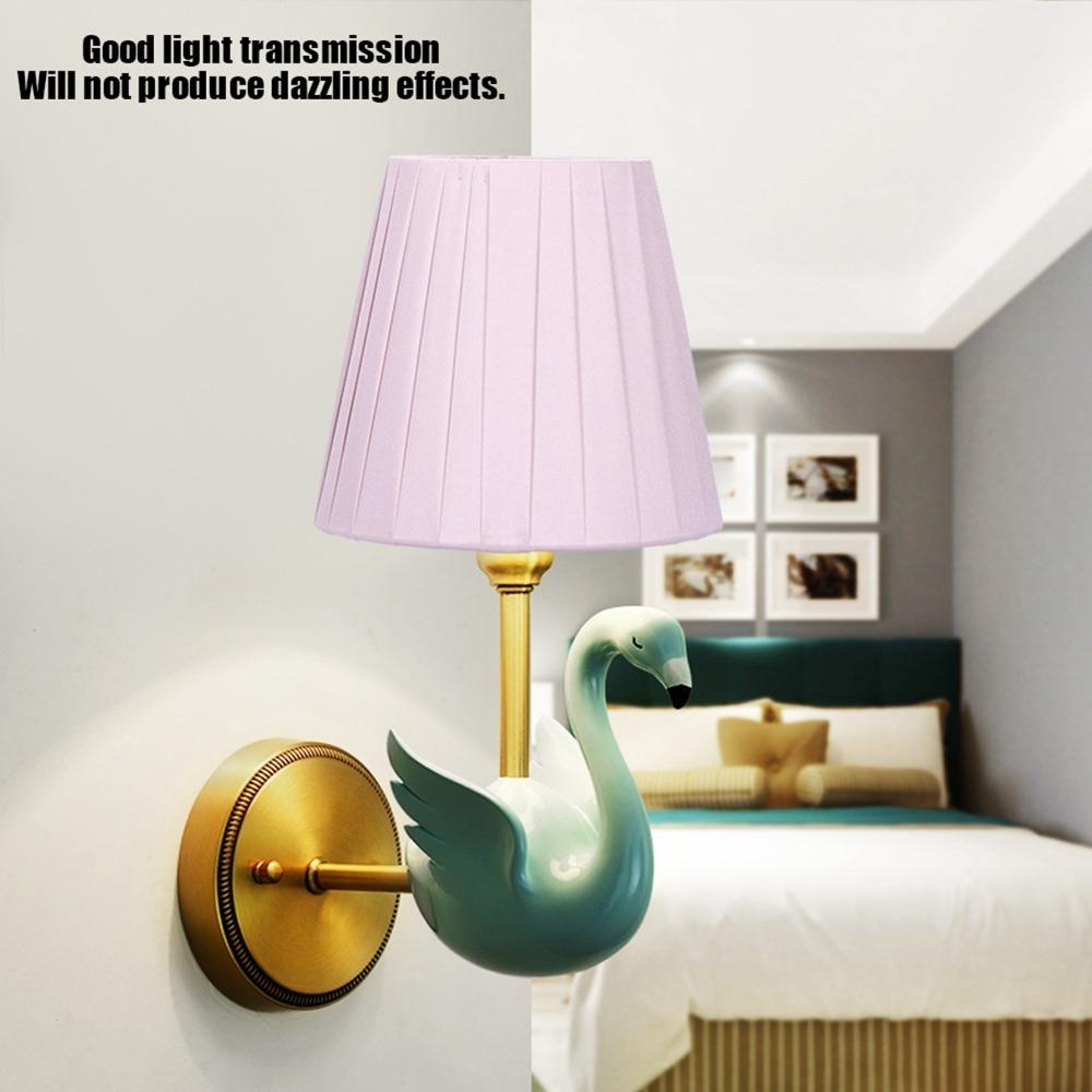 6PCS Lightweight Cloth Lampshade Fabric Wall Lamp Shade Decor Modern Simple Lampshade  Wall Lamp