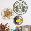 Metal Decorative Wall Plates | Home Decoration | Madhubani Art Design | Living Room Wall Decoration | Décor Items | Gift Items  (Set of 3)