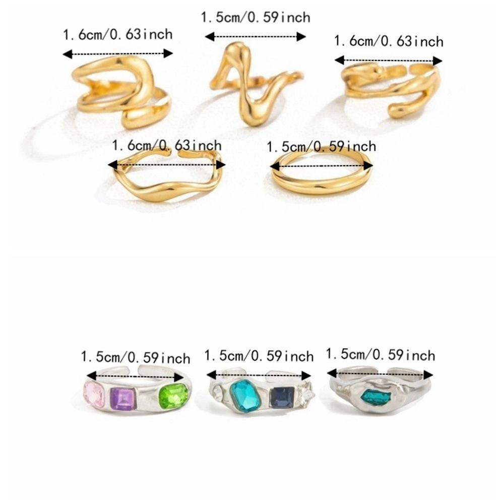 5PCS/3PCS Adjustable Open Foot Rings Polished Finish Beach Jewelry  Summer Season