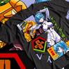 Футболка Neon Genesis Evangelion Ева-01 Японская Черная Аниме Футболка Все Размеры