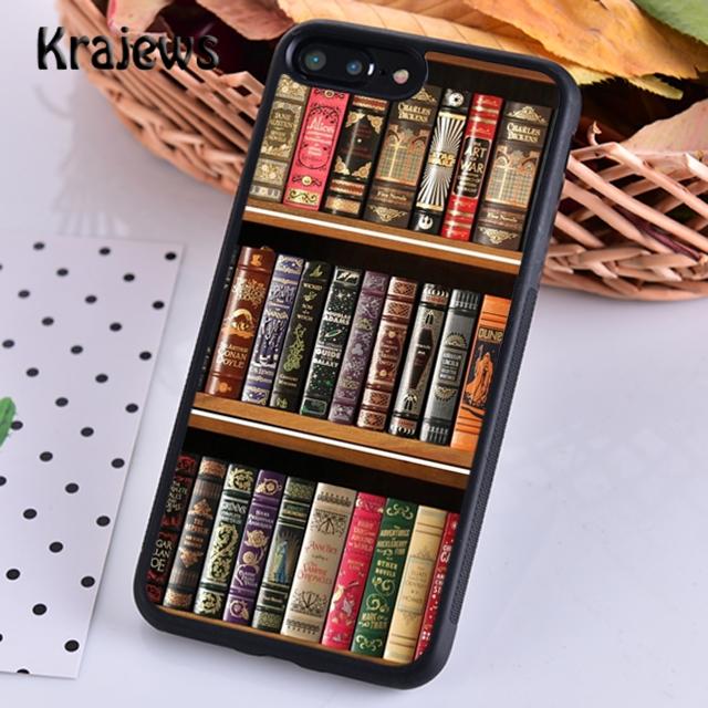 Винтажная Книжная Библиотека Книжная Полка Для iPhone 17 Air 16 Чехол для Телефона Обложка 15 14 plus 12 13 pro max Fundas
