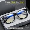Anti Blue Light Black Square Frame Reading Glasses for Men and Women +100 To +400