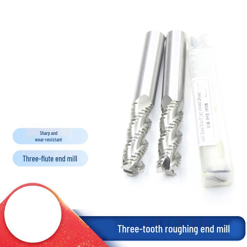 Three-Flute Extended Roughing End Mill
