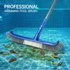 Heavy Duty Swimming Pool Brush Head with Stiff Durable Bristles Curved Design for Pool Wall Floor Step Cleaning Tool