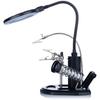 Third Hand With Gooseneck Magnifying Glass, Soldering Iron Holder And Solder Te-802