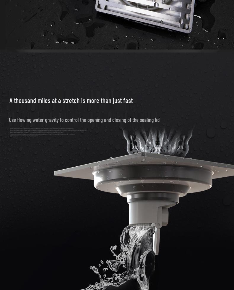 Нержавеющая сталь Ультратонкий Защита от запаха Подводный Душевой Пол Слив GF40-10B