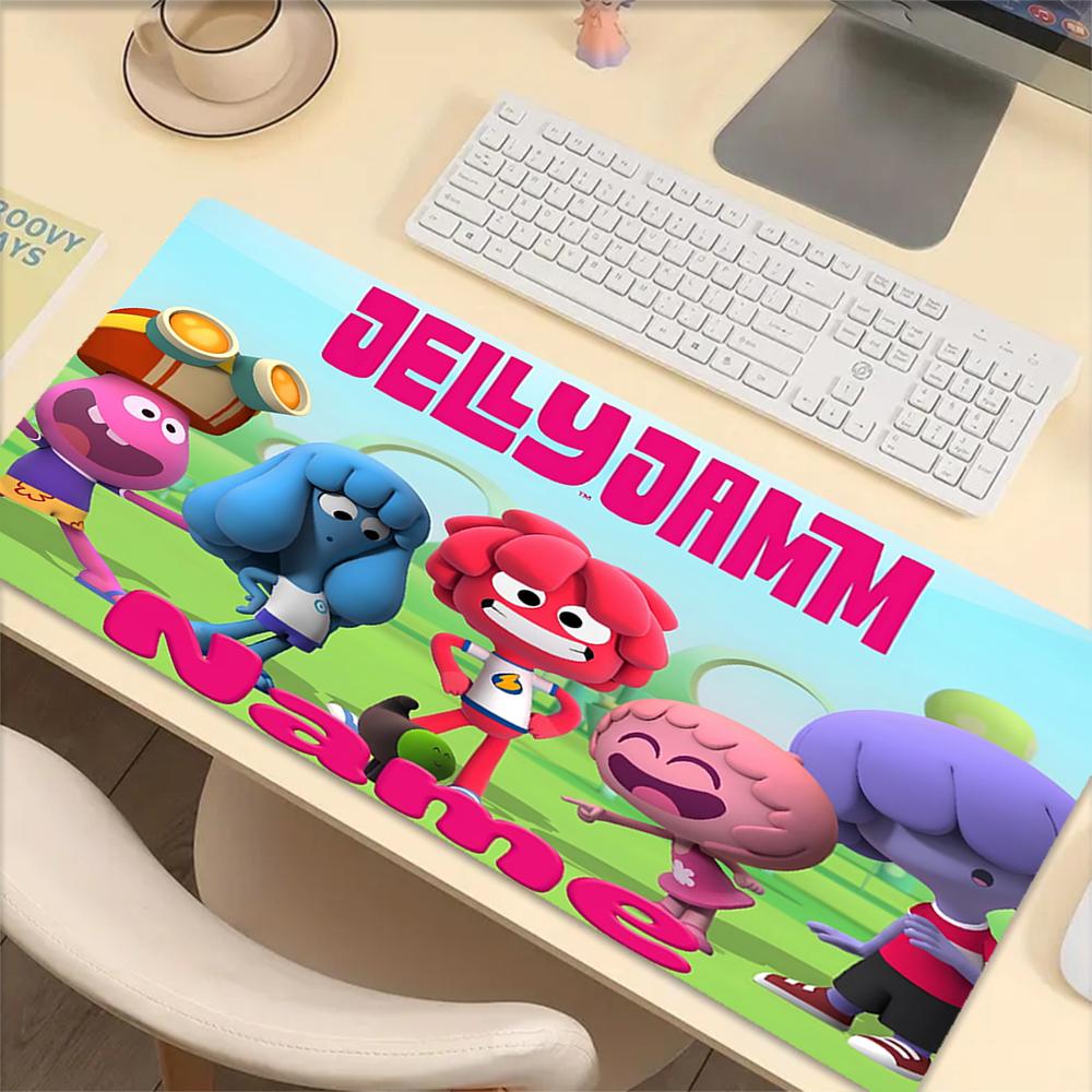 Custom Name Jelly Jamm Theme Mouse Pad, Non Slip Rubber Base, Multifunctional Office & Home Decor, Perfect for Workspace Personalization.