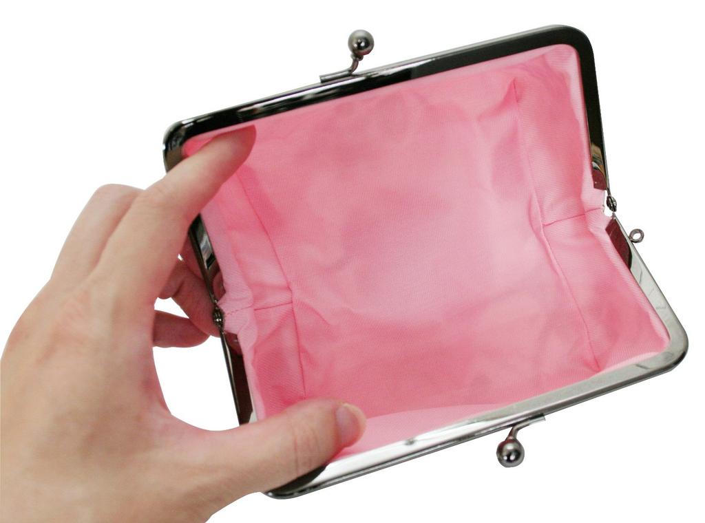 Kyosuke Сделано в Японии Косметическая застежка Арабеска Точка Оранжевый Мешочек, Узор, Холст, 8x15.5x12см, Гвоздика, Фиолетовый,