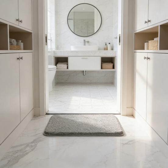 Коврик для пола Машинная стирка Толстый Плюшевый Коврик для ванной Супервпитывающий Быстросохнущий Мягкий Нескользящий Коврик для душа