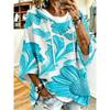 White Daisy Texture Loose Drop Sleeve Hoodie