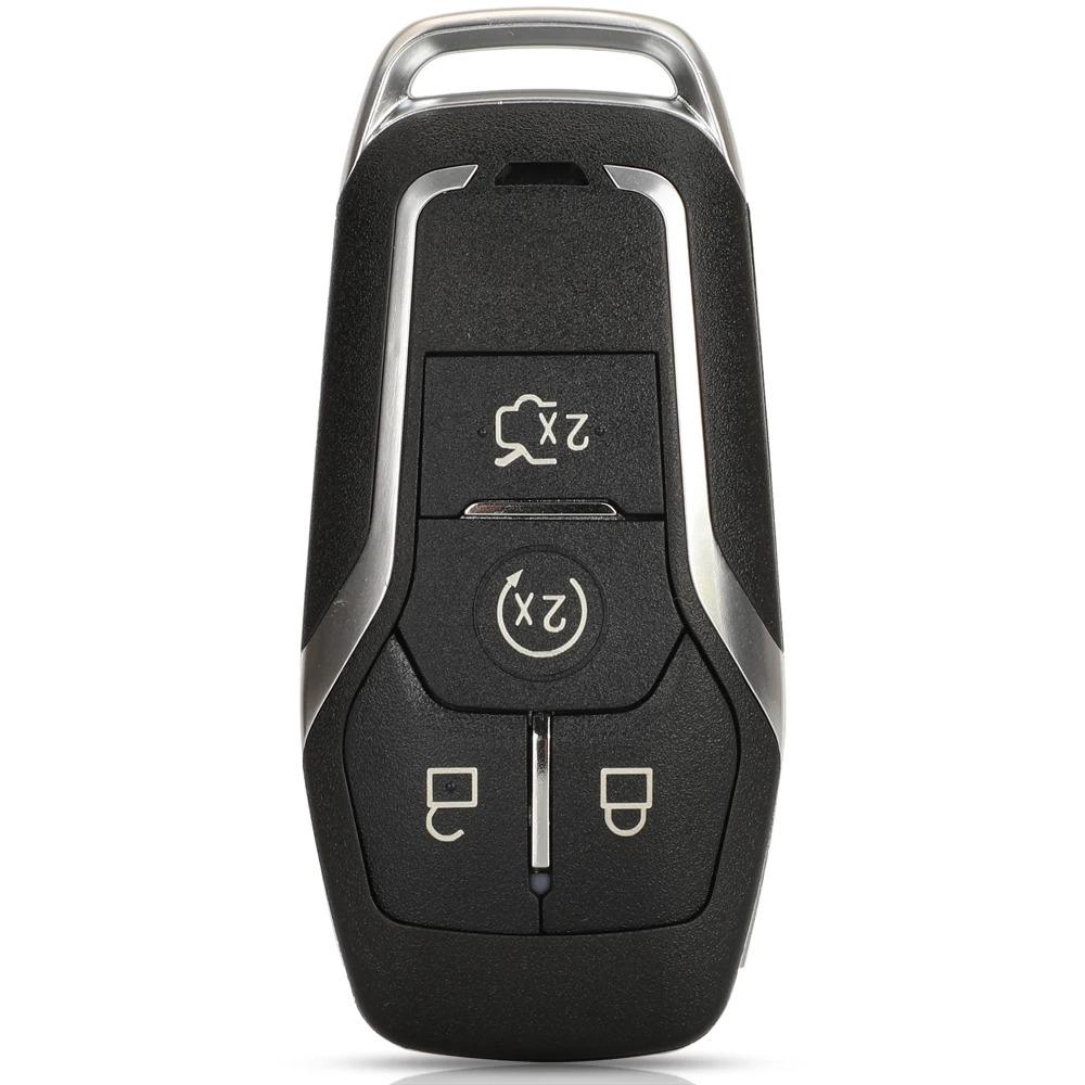 Smart Remote Key Case 3/4/5 Button for Ford Mustang Edge Explorer Fusion Mondeo Kuka Car Key Shell Uncut Blade