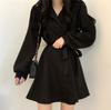 2024 Chic Women's Autumn/Winter High-end Belted Waist Skirt Dress