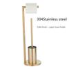 Держатель для туалетной щетки от пола до потолка Унитаз из нержавеющей стали Напольный держатель для туалетной бумаги Оборудование для ванной комнаты Подвесной светильник для ванной комнаты