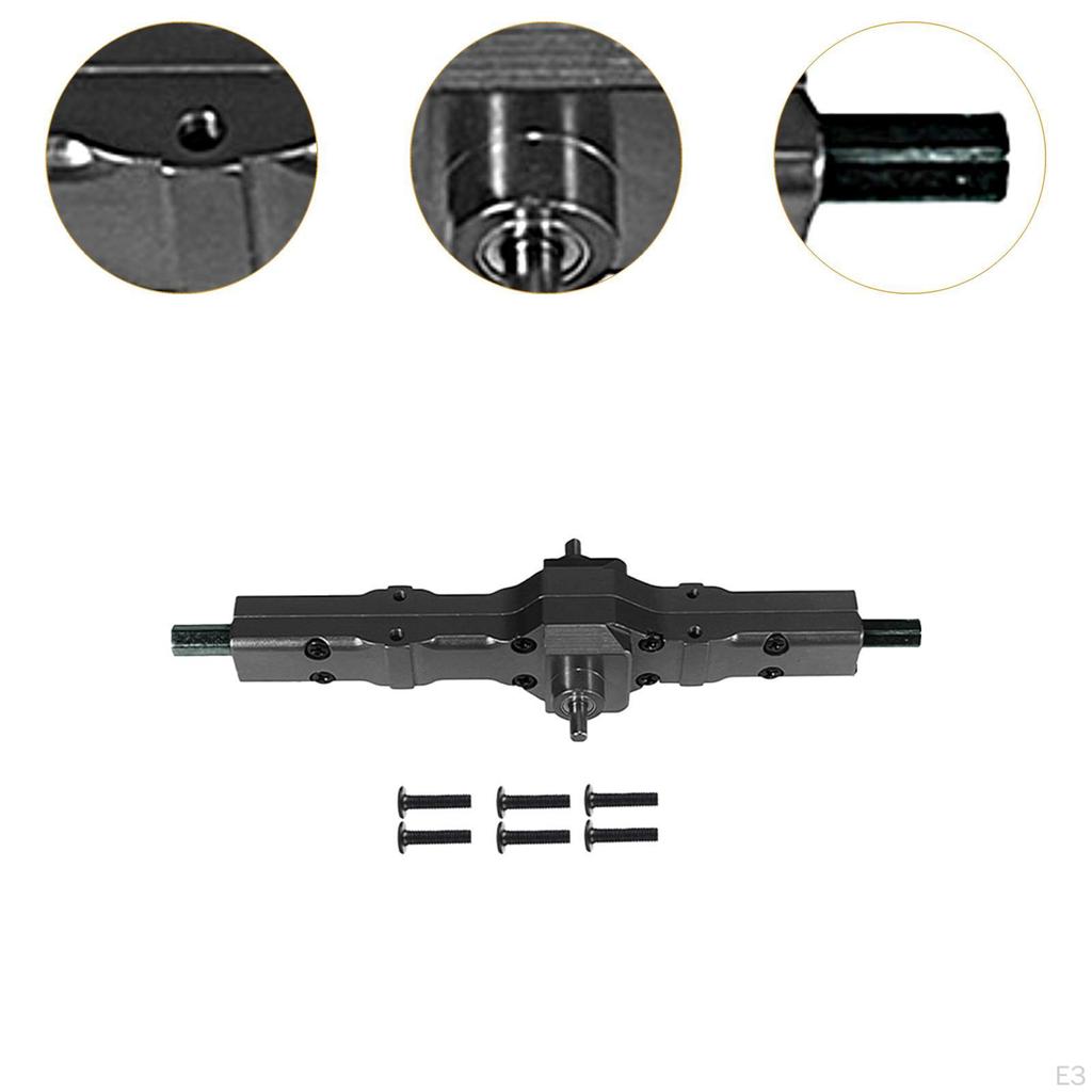 Middle Bridge Axle RC Metal DIY Parts Aluminum Alloy 1/16 Spare Set