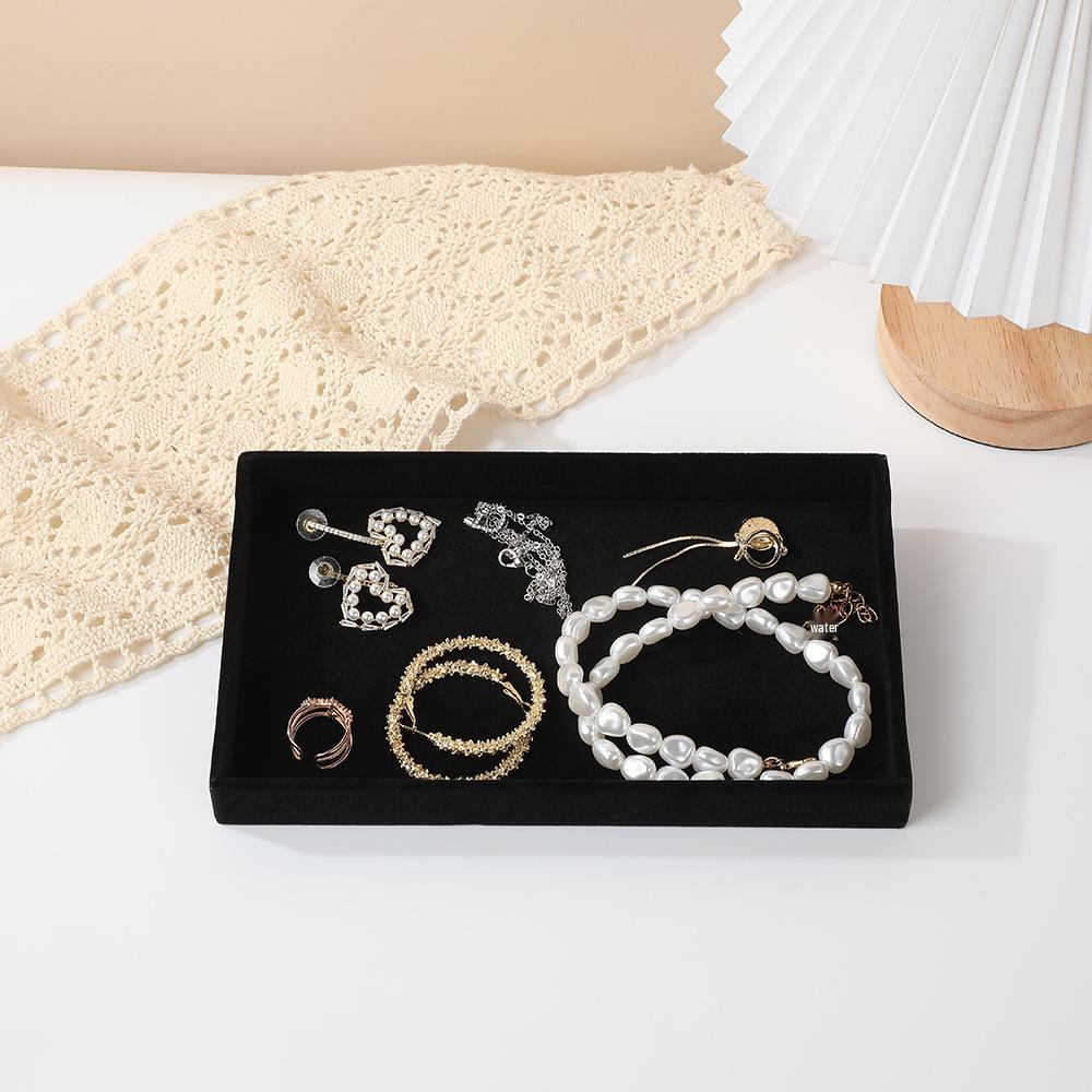 Multi-Style Plush Jewelry Storage Box with Drawers