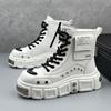Street Hip Hop Dance Punk Motorcycle Boots Men's Boots Fashion Design Metal Decoration Rivet Leather Boots
