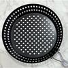 Outdoor Black Folding Circular Barbecue Plate Camping Multi Functional Roast Steak and Barbecue Plate BBQ Folding Non Stick