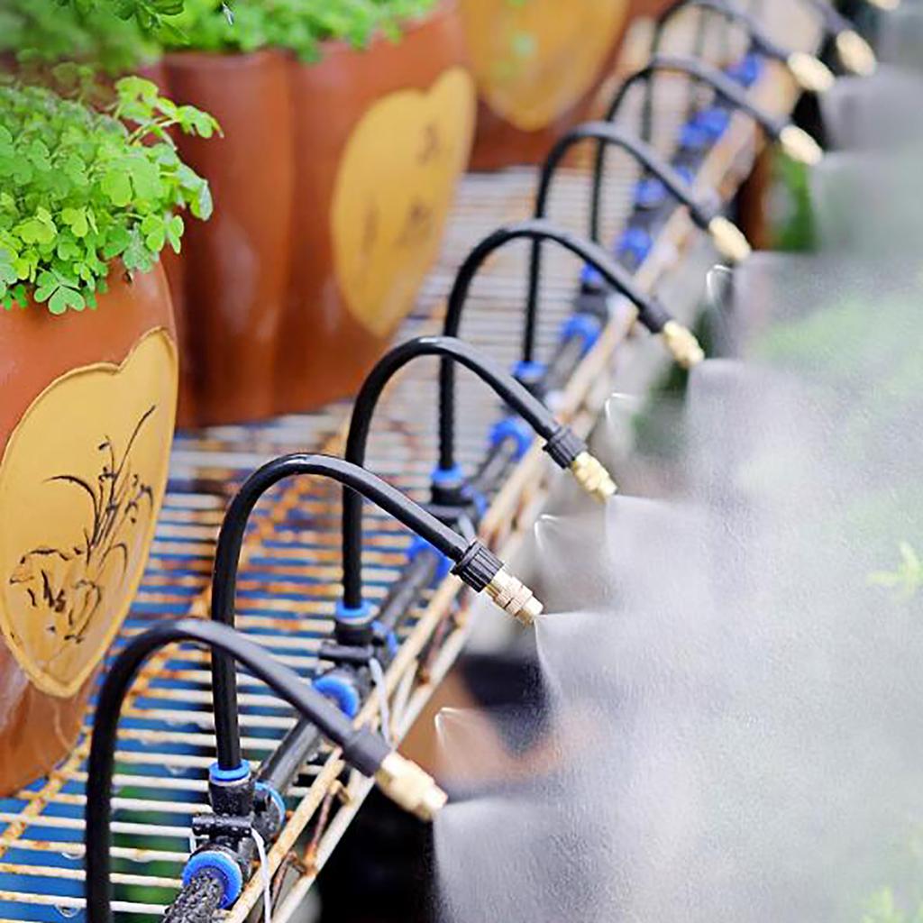 5-20M Universal Way Automatic Atomization Watering Kit Free-Bend Misting Nozzle Flower Irrigation Cooling Humidify Dust Removal