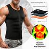 Men Sauna Suit Waist Trainer Body Shaper Compression Shirts Workout Sweat Tank Tops Vest Shapewear Exercise Slimming Undershirt Fat Burning Underwear