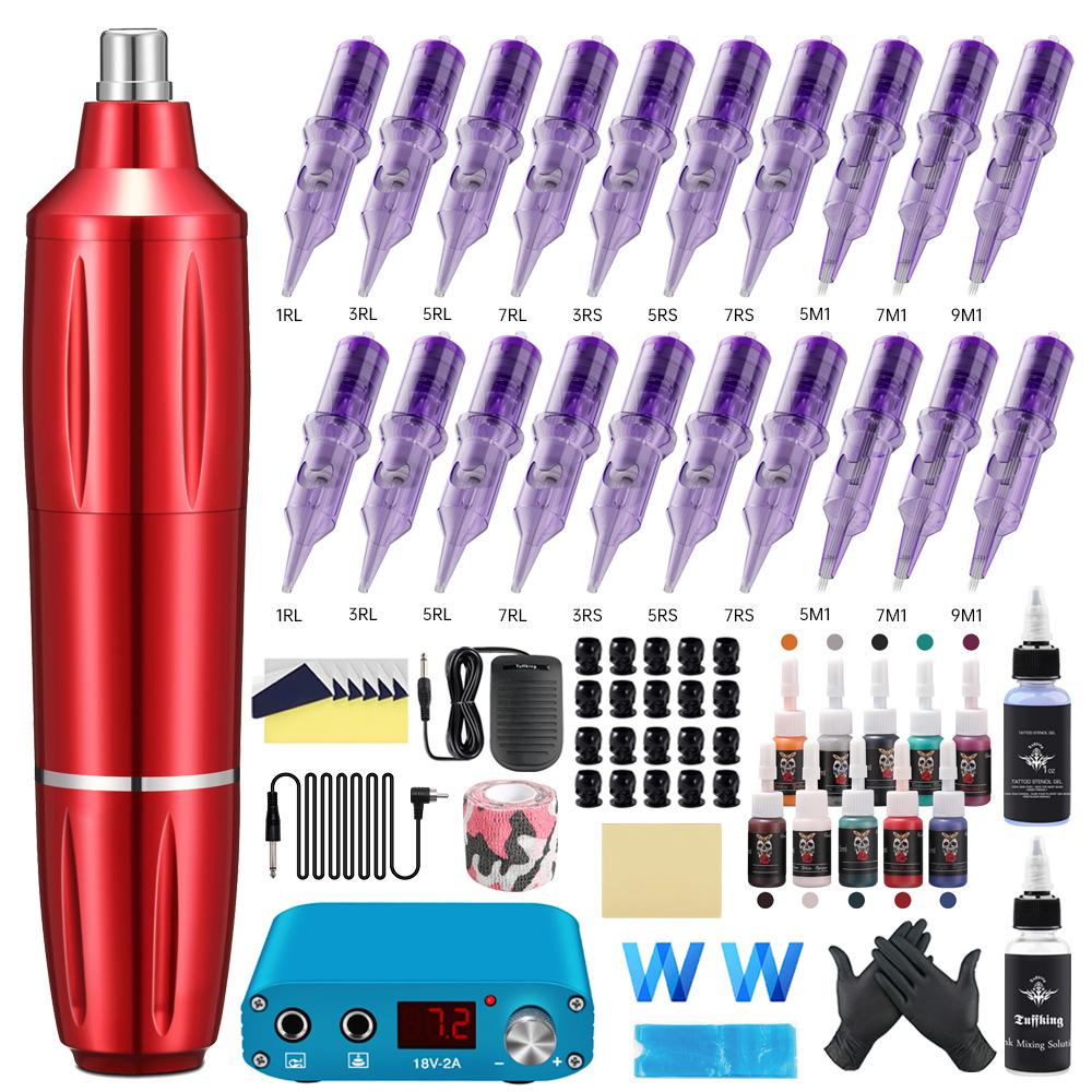 Набор для татуировки с иглой в виде полумесяца тираннозавра, полноразмерный инструмент для татуировки, интегрированная игла для татуировки, 20 шт.