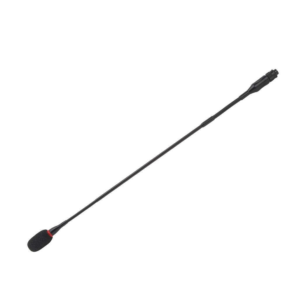Gooseneck Microphone 59CM 4 Holes Aluminum Alloy Flexible Condenser Mic for Meetings Video
