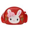 Adorable Cartoon Pu Leather Girls Shoulder Bag Fashionable Princess Coin Purse