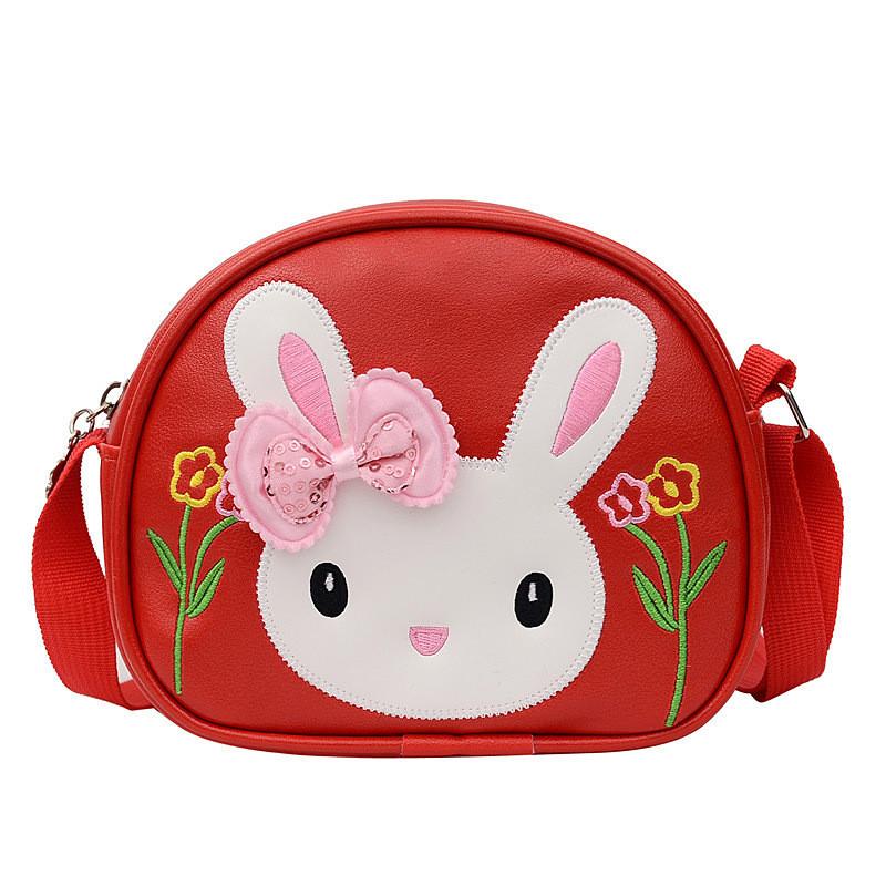 Adorable Cartoon Pu Leather Girls Shoulder Bag Fashionable Princess Coin Purse