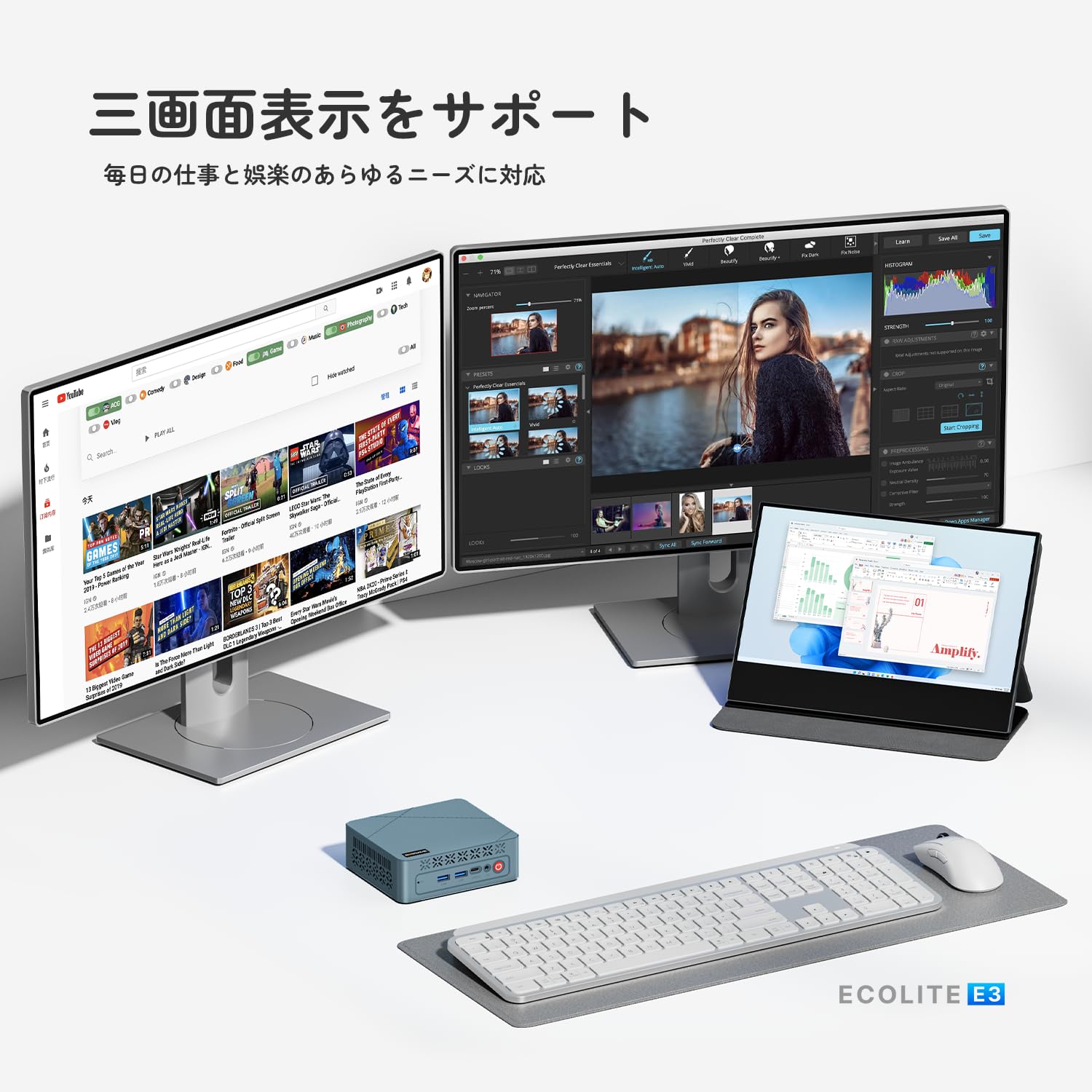 Мини-ПК BOSGAME ECOLITE Series E3 N150 MiNipc 16 ГБ 512 ГБ NVMe