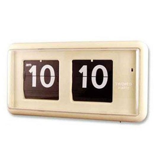 Настенные часы TWEMCO бежевые QT-30