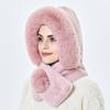 Шапка из меха норки, зимняя женская утолщенная теплая шапка с капюшоном для девочек, уличная лыжная ветрозащитная русская мягкая пушистая шапка с защитой ушей