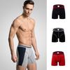 Мужские сексуальные длинные боксеры, нижнее белье, мягкие трусы, спортивные плавки, брюки