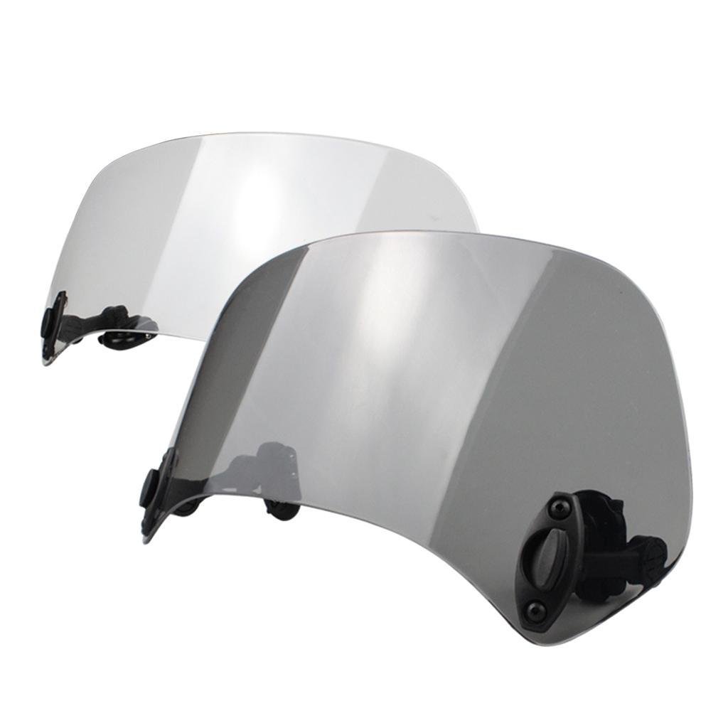 Motorcycle Windshield Windscreen Wind Screen Deflector Air Wind Spoiler Windproof Protector Universal Fit Easy Installs