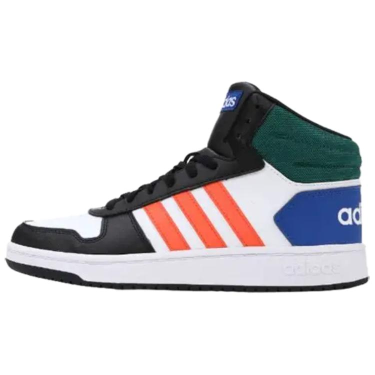 Adidas Hoops 2.0 Mid Basketball Shoes 'White Multi Color' GY5891