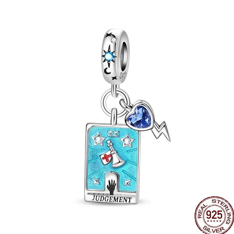 Шармы Медь Карта Таро Дьявол Отшельник Колесо Фортуны Солнце Звезда Подвеска Подходит для Браслетов Ожерелья DIY Ювелирные изделия