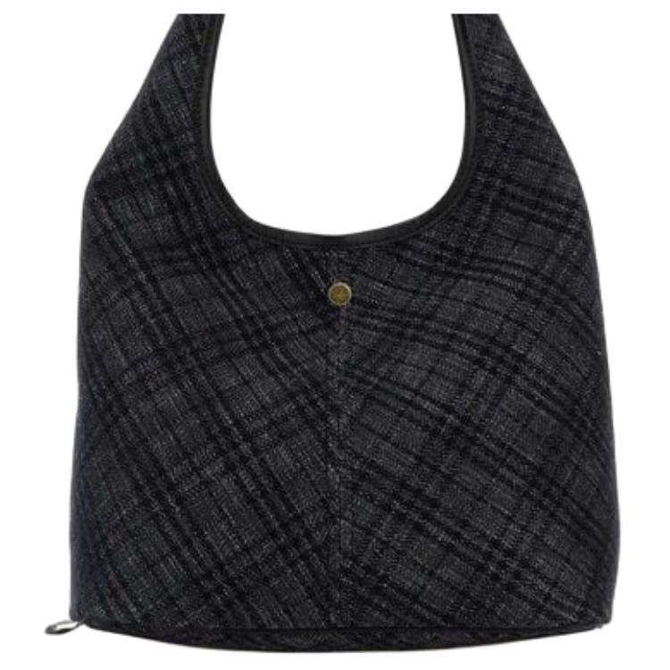 Burberry Стильная хлопковая сумка через плечо Женские сумки Черная 81119491