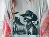 Vintage Sphynx UFO Shirt – Western Cowboy Sphynx Tee, Retro Alien Cat T Shirt, Perfect Gift for Sphynx Mom, Dad & Cat Lovers, Peterbald