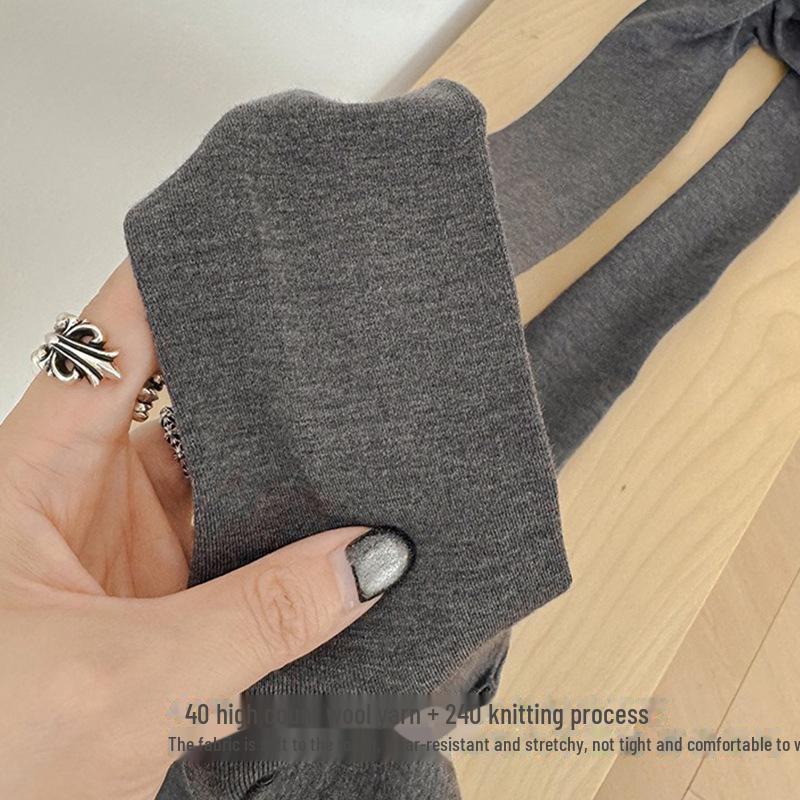 «Женские мягкие и эластичные шерстяные колготки 240 игл для осени и зимы»