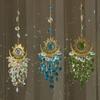 Gold Star Moon Lighting Crystal Wind Chime Wedding Party Crystal Pendant  Home Garden